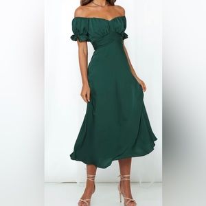 Sky Child Maxi Forest Green Dress